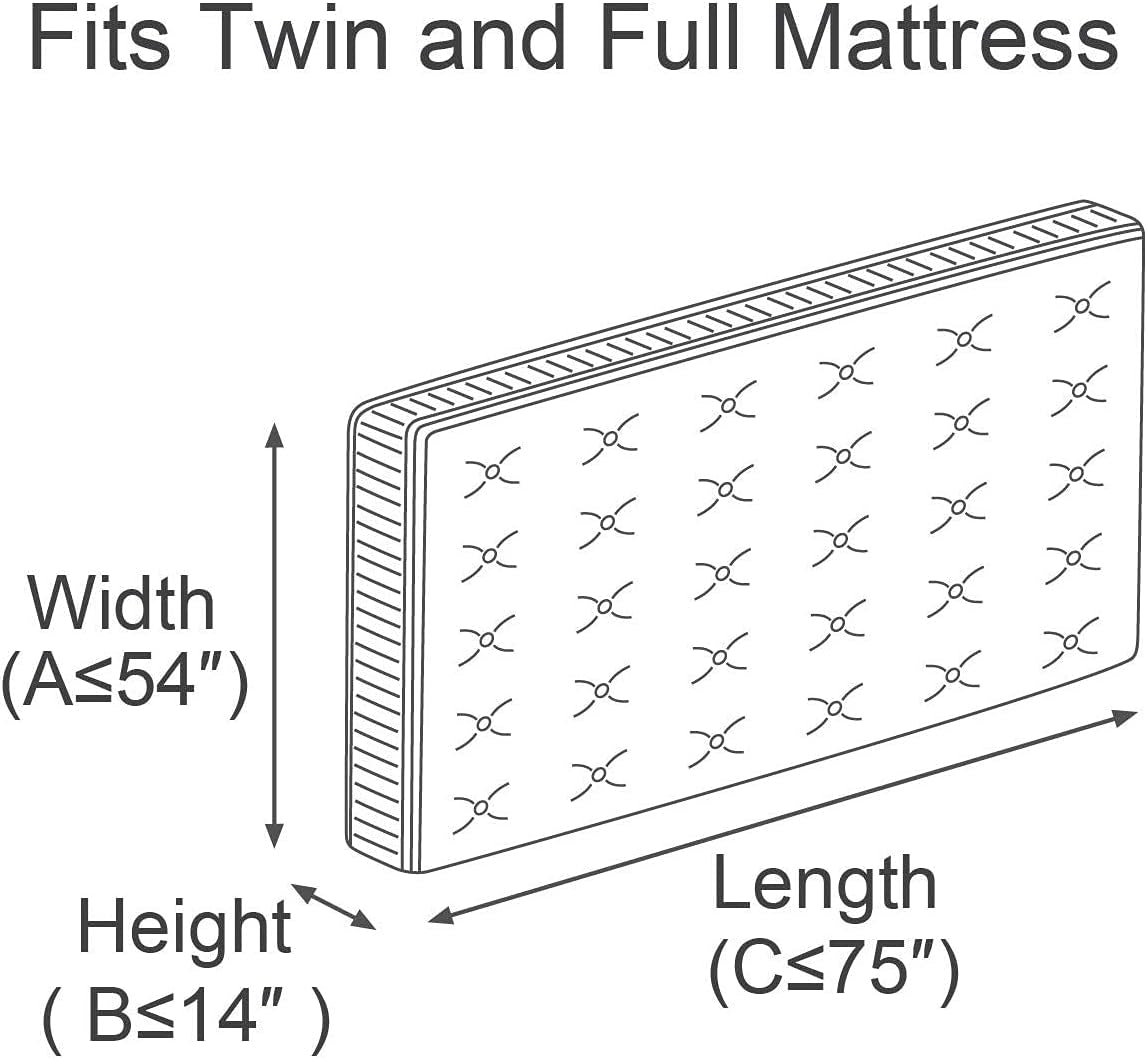 Ultimate 2 Pack Mattress Bags for Easy Moving & Storage - Perfect Fit for Twin/Full Size Mattresses!