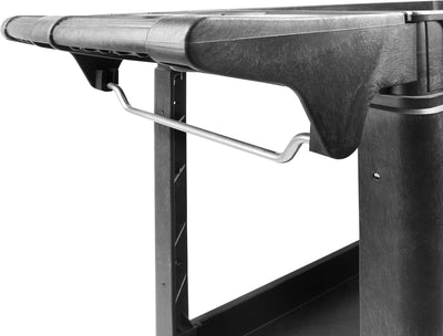 80855 500-Lb Utility Service PP Cart with Two Trays and Wheels 30 Inch X 16 Inch Overall Dimensions - GG store