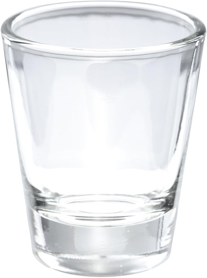 Karan 1.5 Oz Heavy Base Round Shot Glass - Clear Crystal Elegance