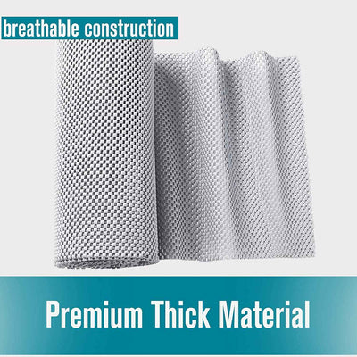 Shelf Liner, Non-Adhesive Roll Drawer Liners 12 Inches X 20 Feet, Non Slip Grip Durable Strong Clean, Shelving Liner for Kitchen Cabinets,Storage, Desks, Kitchenware, Tableware, Light Gray - GG store