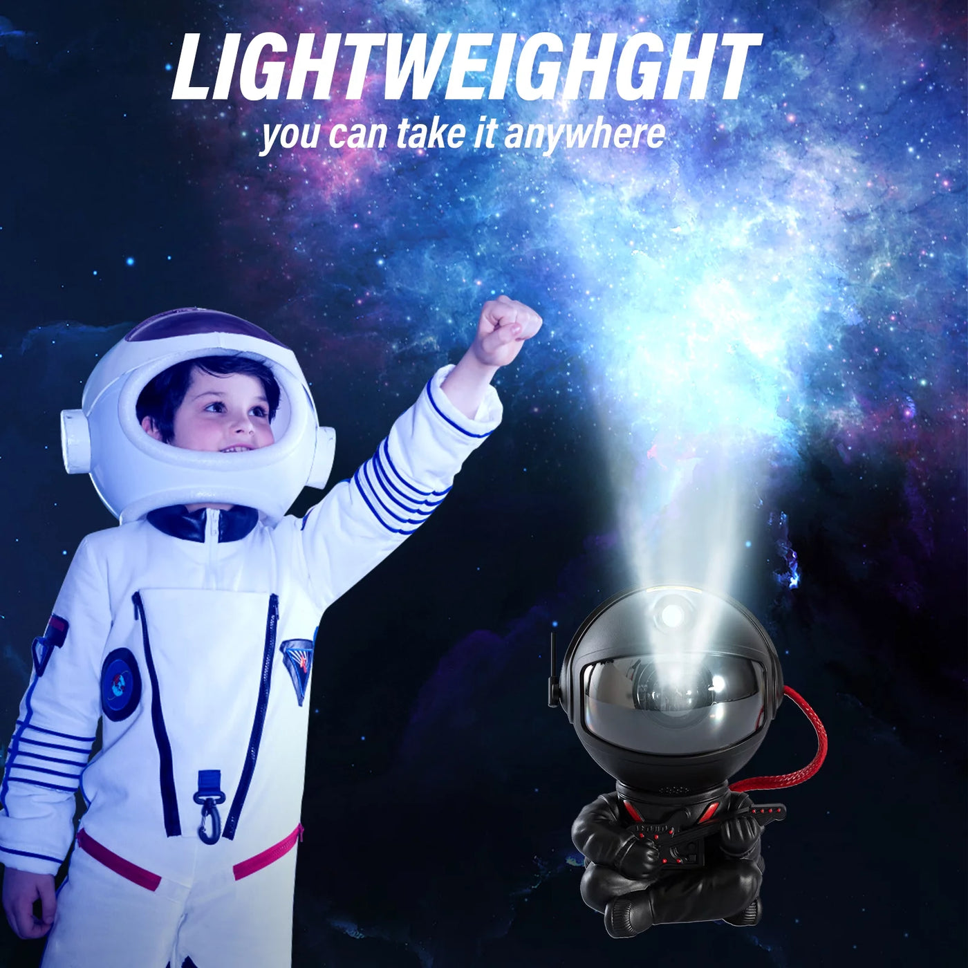 Astronaut Galaxy Projector, 8 Nebula Effects Galaxy Star Projector with Smare Remote Control, 360° Rotation Night Light for Valentines Day Gift/Birthday Gifts for Family, Friends - GG store