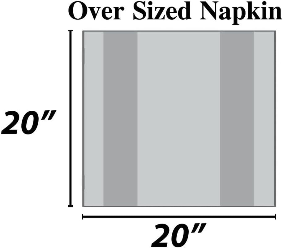 Premium Quality Oversized 20"x20" Turquoise Cloth Napkins - Set of 12, 100% Cotton, Perfect for Christmas & Everyday Dining