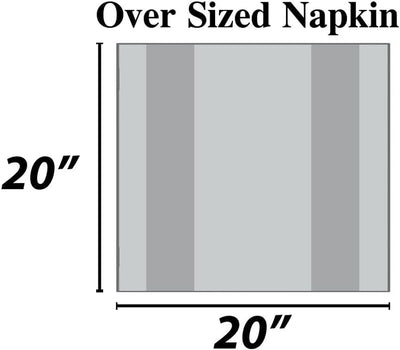 Premium Quality Oversized 20"x20" Turquoise Cloth Napkins - Set of 12, 100% Cotton, Perfect for Christmas & Everyday Dining