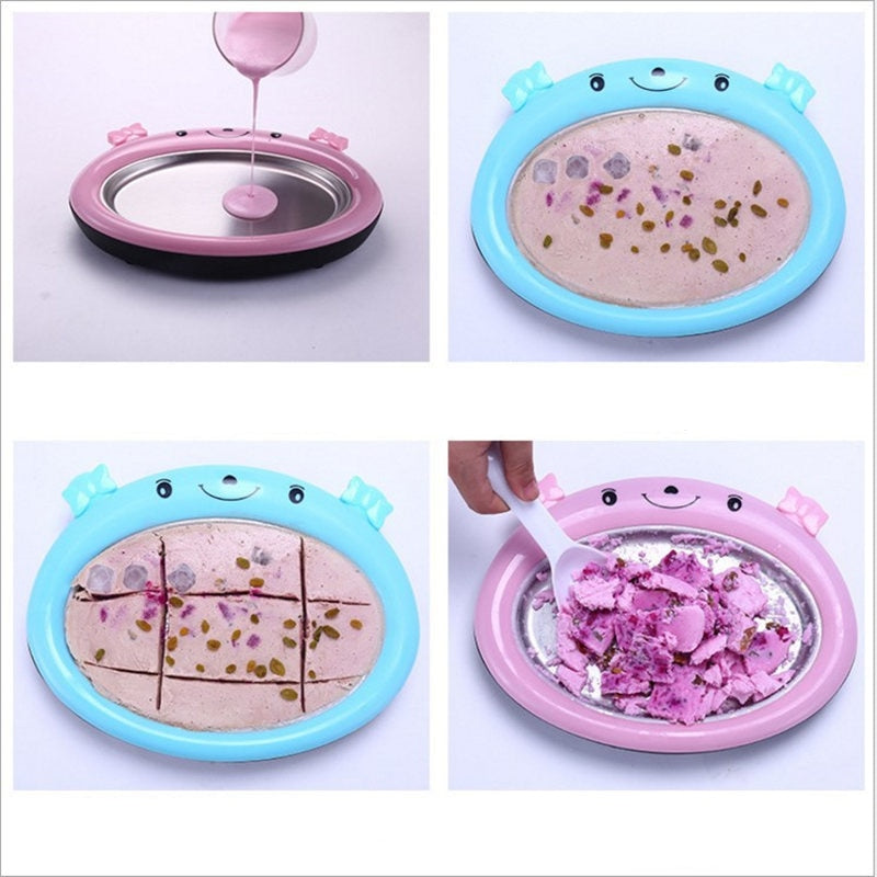 Cavira mini ice cream roll machine for kids, self-cooling yogurt and ice cream maker, compact appliance for home use.
