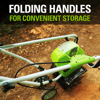 Powerful 40V 10" Walk-Behind Garden Cultivator - Efficient Tilling for Your Garden (Battery Not Included)