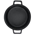 Pre-Seasoned Cast Iron Dutch Oven Skillet with Lid – 5L Heavy Duty Japanese Style Stew Pot for Soups, Braising & Slow Cooking | Thick Heat-Retaining Multi-Use Cast Iron Cooking Pot
