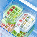 Cavira 2-in-1 ice cube maker bottle with lid and straw, portable press ice tray kettle for home, office, and travel use