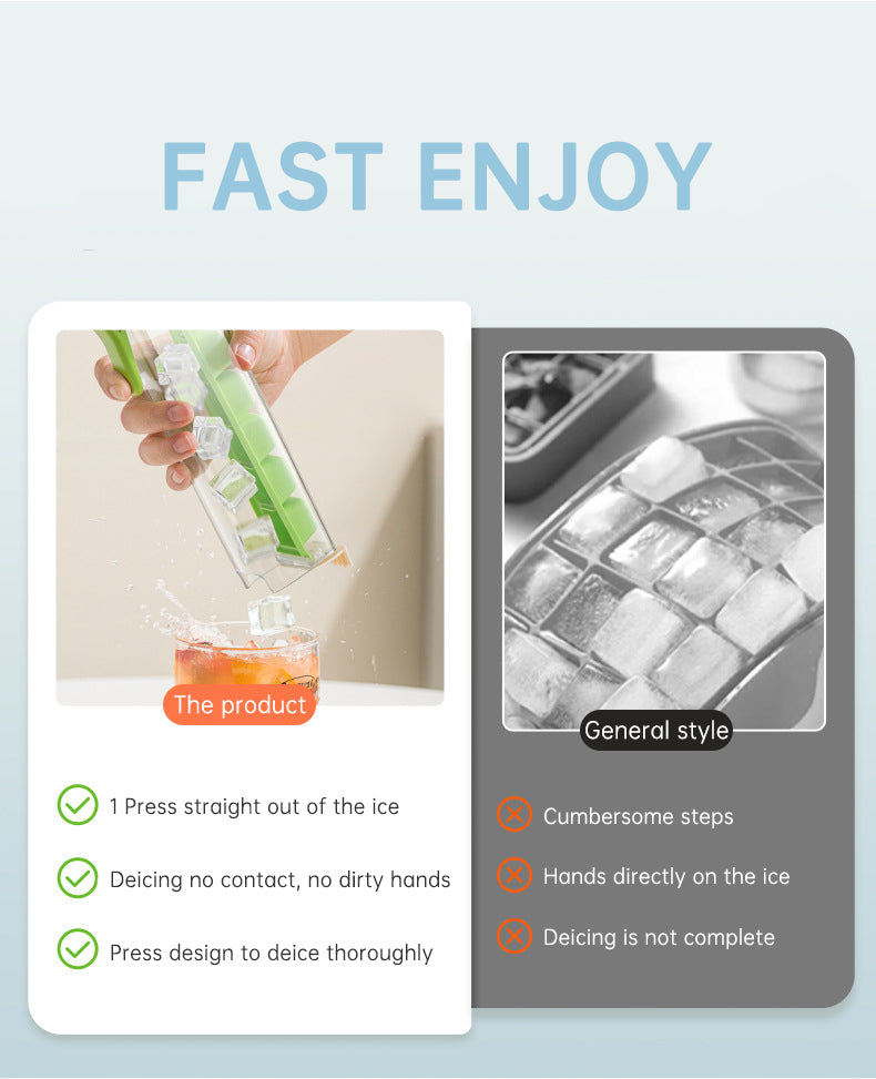 Large Cavira ice ball maker mold with orange and green food-grade PP and PC, creating slow-melt round ice spheres for drinks.