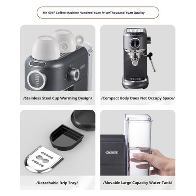 Coffee Machine Espresso Household Small Full & Semi Automatic Steam Frothed Milk All-in-one Machine