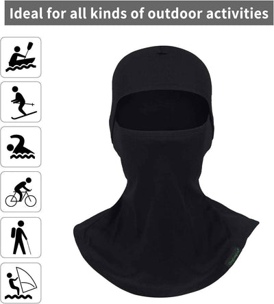 Balaclava Ski Mask 3 Pieces Full Face Cover for Men and Women Sun Protection Breathable Shiesty Mask for Skiing A-Black - GG store