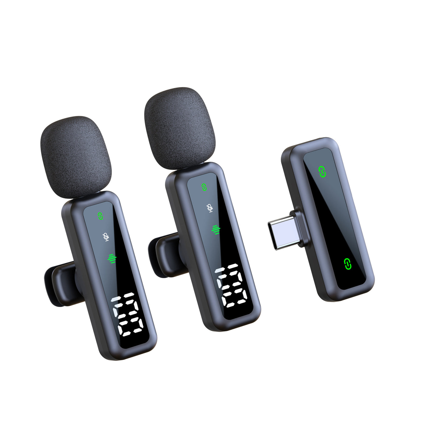 Wireless Lapel Microphone for Outdoor Computer Live Streaming Noise Reduction Universal Small Microphone