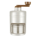Manual Cavira shaved ice maker with stainless steel blades, hand crank, ideal for snow cones, smoothies, and desserts.