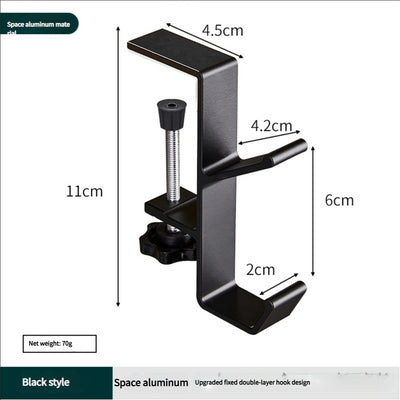 Portable student backpack hook, office desk mobile headphone hook, table side umbrella hook Hook storage - GG store