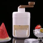 Cavira manual shaved ice maker with hand crank, ABS body, stainless steel blades, suitable for snow cones, smoothies, and desserts