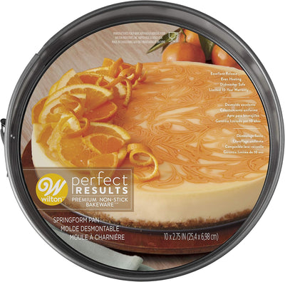 Achieve Bakery-Quality Cheesecakes with Perfect Results 10-Inch Premium Non-Stick Springform Pan