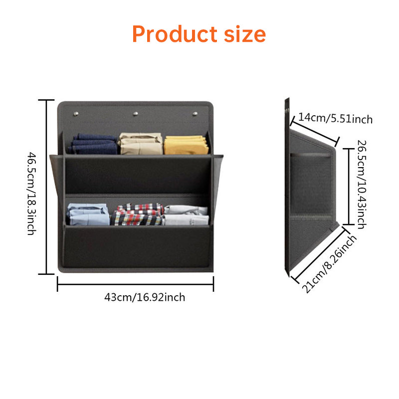 RV shoe storage (adhesive), over-door rack with deep pockets – for motorhomes, narrow wardrobes, 1 piece - GG store