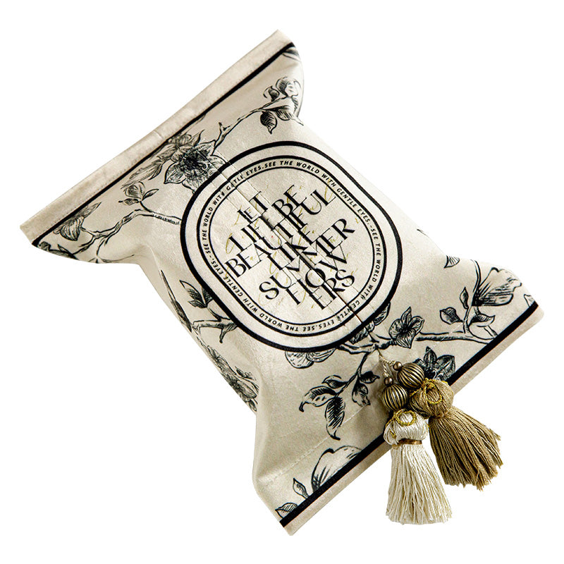 Decorative plush tissue box cover by eprolo, short plush design, fits 140x195mm tissue packs, ideal for living, dining, and bathroom.