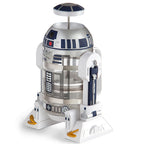 Star Wars R2-D2 French press coffee maker with 960ml BPA-free glass and stainless steel, ideal for Star Wars fans.