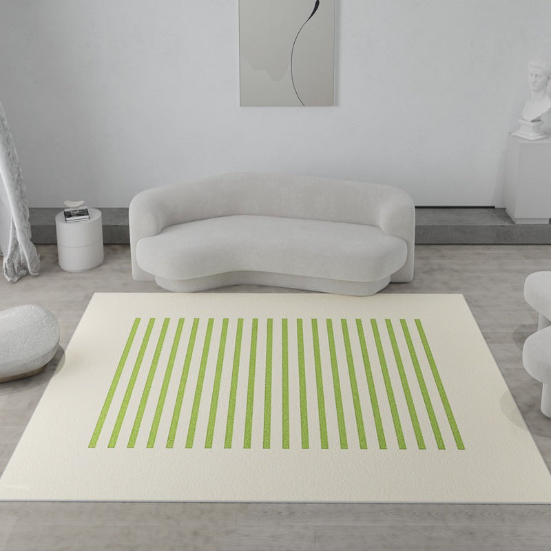 Rainbow Kids Play Rug by Cavira featuring soft imitation cashmere pile, water-absorbent, non-slip surface in three vibrant colors.