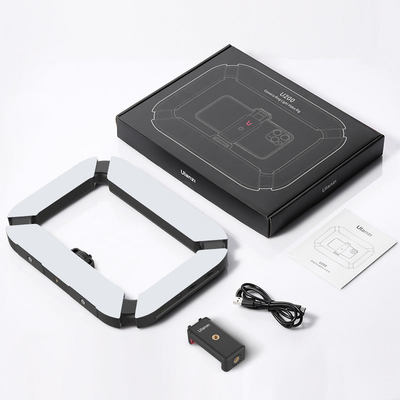 Ulanzi U200 Camera Ring Light Video Rig Handheld Camera Led Light for Video Recording