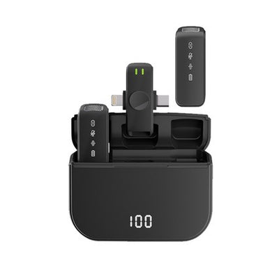 Wireless Lapel Microphone for Outdoor Computer Live Streaming Noise Reduction Universal Small Microphone