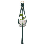 Boho Macramé Wall Hanging Plant Holder | Hand-Woven Cotton & Iron Ring | Nordic Wall Décor | Bedroom, Living Room & Balcony | Cavira - Cavira
