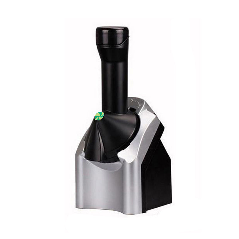 Cavira electric fruit ice cream maker machine in silver, showing the compact design and control panel for healthy sorbet and frozen yogurt.