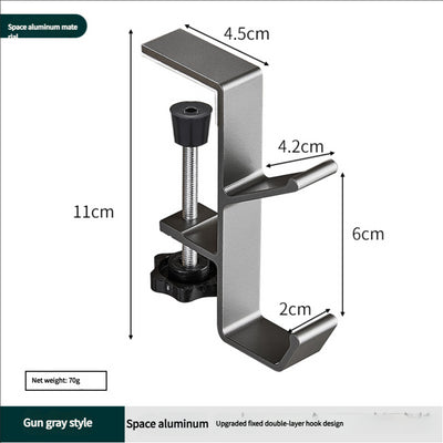 Portable student backpack hook, office desk mobile headphone hook, table side umbrella hook Hook storage - GG store