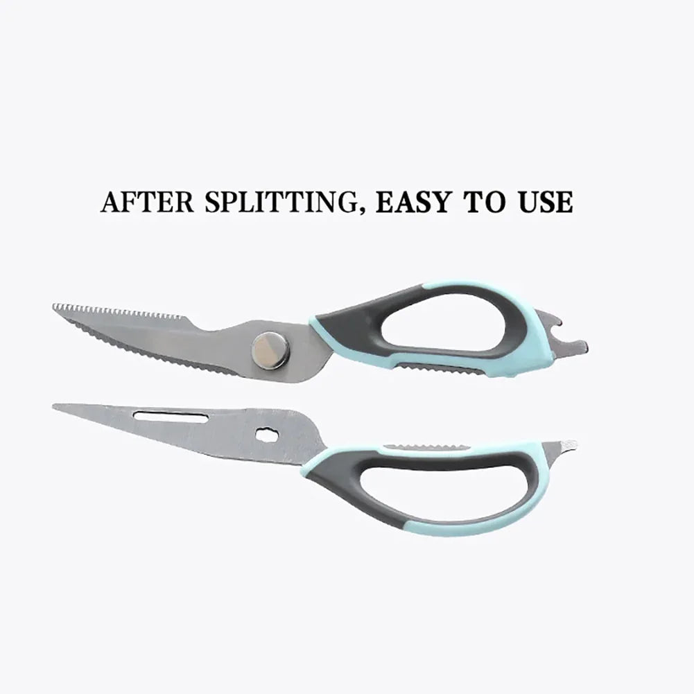 Heavy Duty Kitchen Shears - Multifunctional Poultry Scissors with Bottle Opener - Cavira