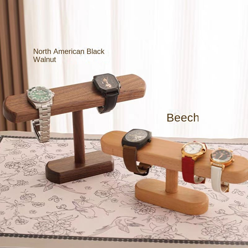 Luxury Walnut Jewelry Display Organizer – Necklace & Accessories Storage Stand