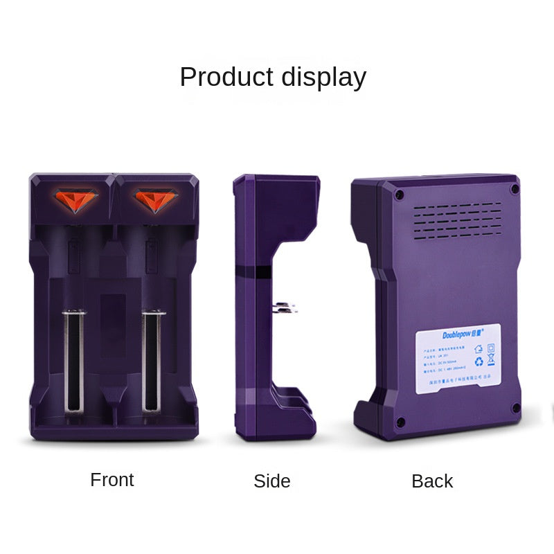 Chewing gum battery charger with 2 slots intelligent 1.2V nickel hydrogen rechargeable battery size 5 and 7 UK201 charger