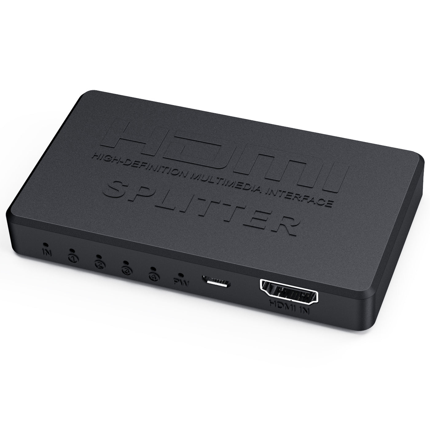 HD video on screen HDMI splitter 1/4 4K mini HDMI 1/4 splitter