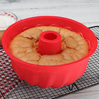 10-Inch Silicone Bundt Cake Pan - Non-Stick Baking Mold for Cakes & Desserts - Cavira