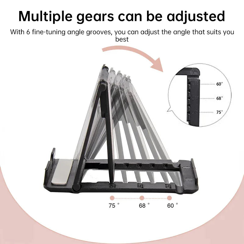 Adjustable Universal Phone & Tablet Stand – Portable Multicolor Plastic Holder