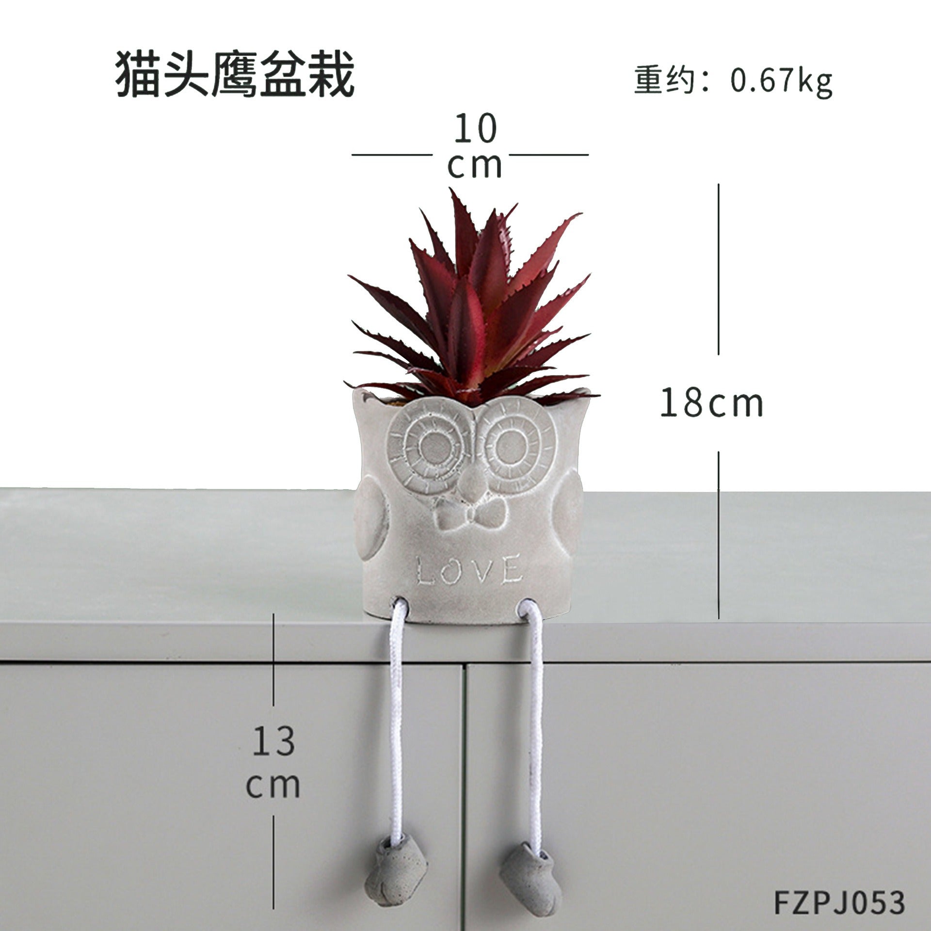 Cavira novelty hanging legs succulent pot with character face design, featuring dangling feet in Totoro, owl, ghost, and bear styles.