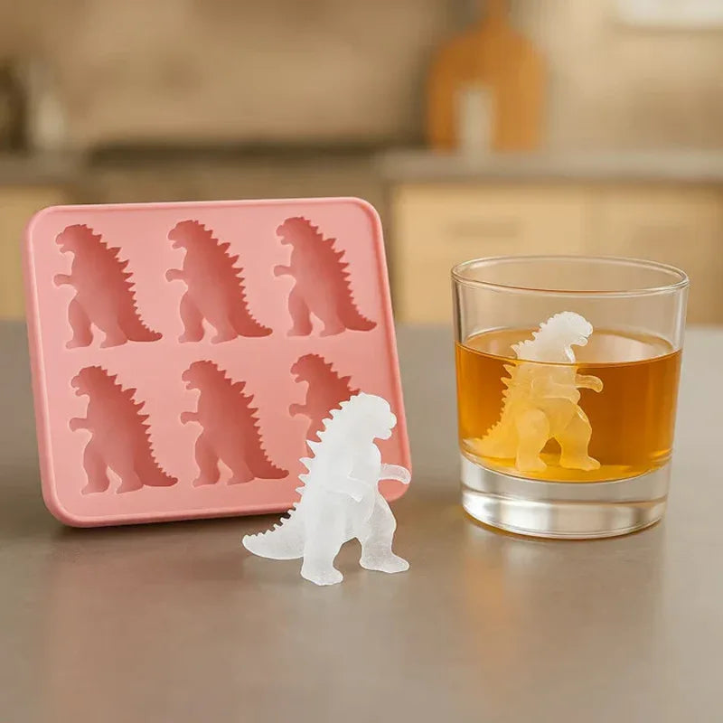 3D Godzilla Silicone Mold - Multi-Purpose for Ice, Baking, Candles & Soap - Cavira