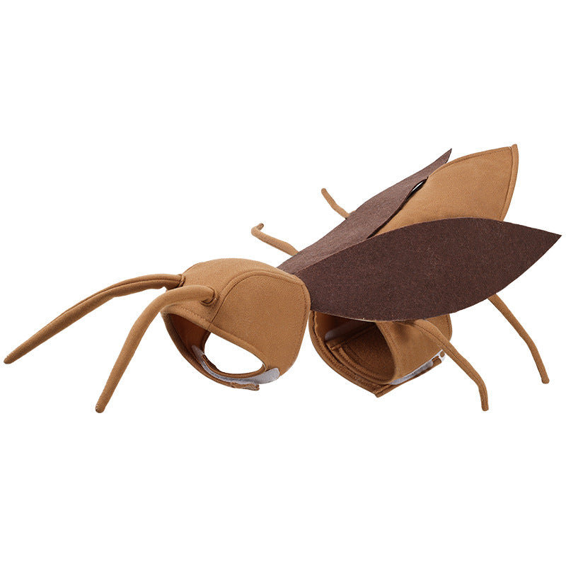 Pet transformation costume Halloween funny dog cockroach