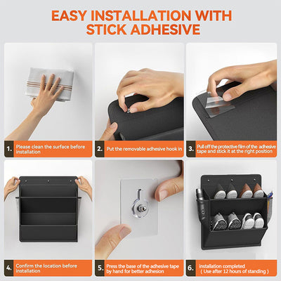 RV shoe storage (adhesive), over-door rack with deep pockets – for motorhomes, narrow wardrobes, 1 piece - GG store