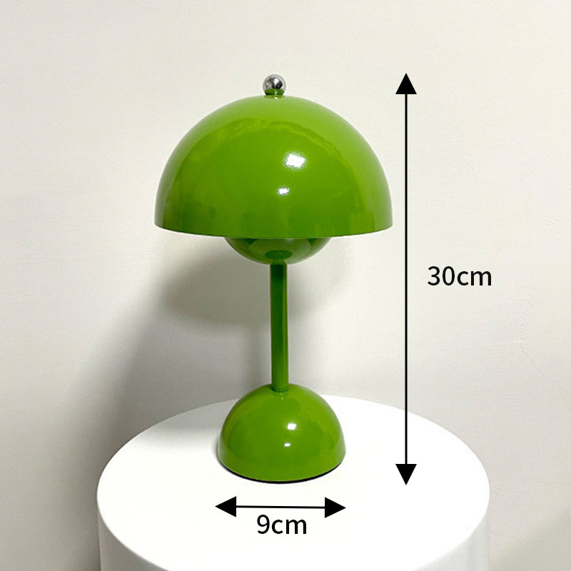 Flower Bud Iron Table Lamp | USB-Powered 6W LED Desk & Bedside Light | Retro Minimalist Design | 30cm | 9 Colours | Bedroom, Study & Home Décor | Cavira - Cavira