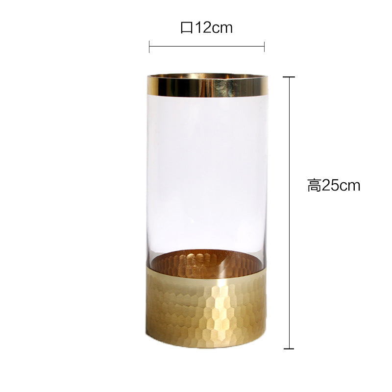 Modern transparent glass vase by Cavira, minimalist hydroponic flower vase for home decor in living room, dining table, or bedroom.