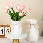 Lightweight Cavira modern plastic decorative vase for home decor, ideal for flowers in living room, bedroom, or table styling.