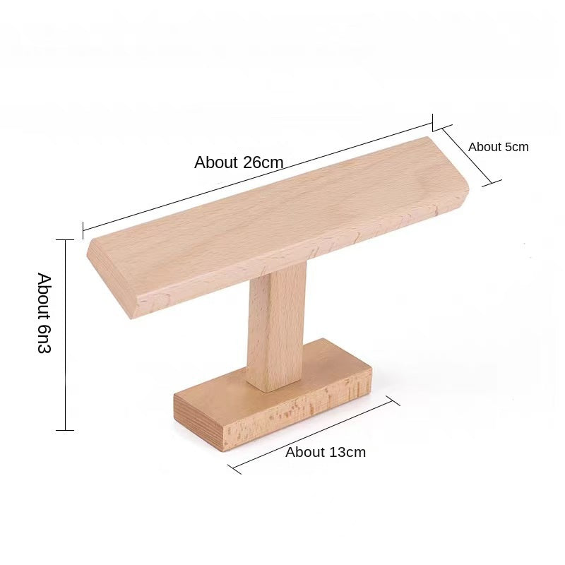 Luxury Walnut Jewelry Display Organizer – Necklace & Accessories Storage Stand New Style Walnut Jewelry Display Stand (Tall Version)