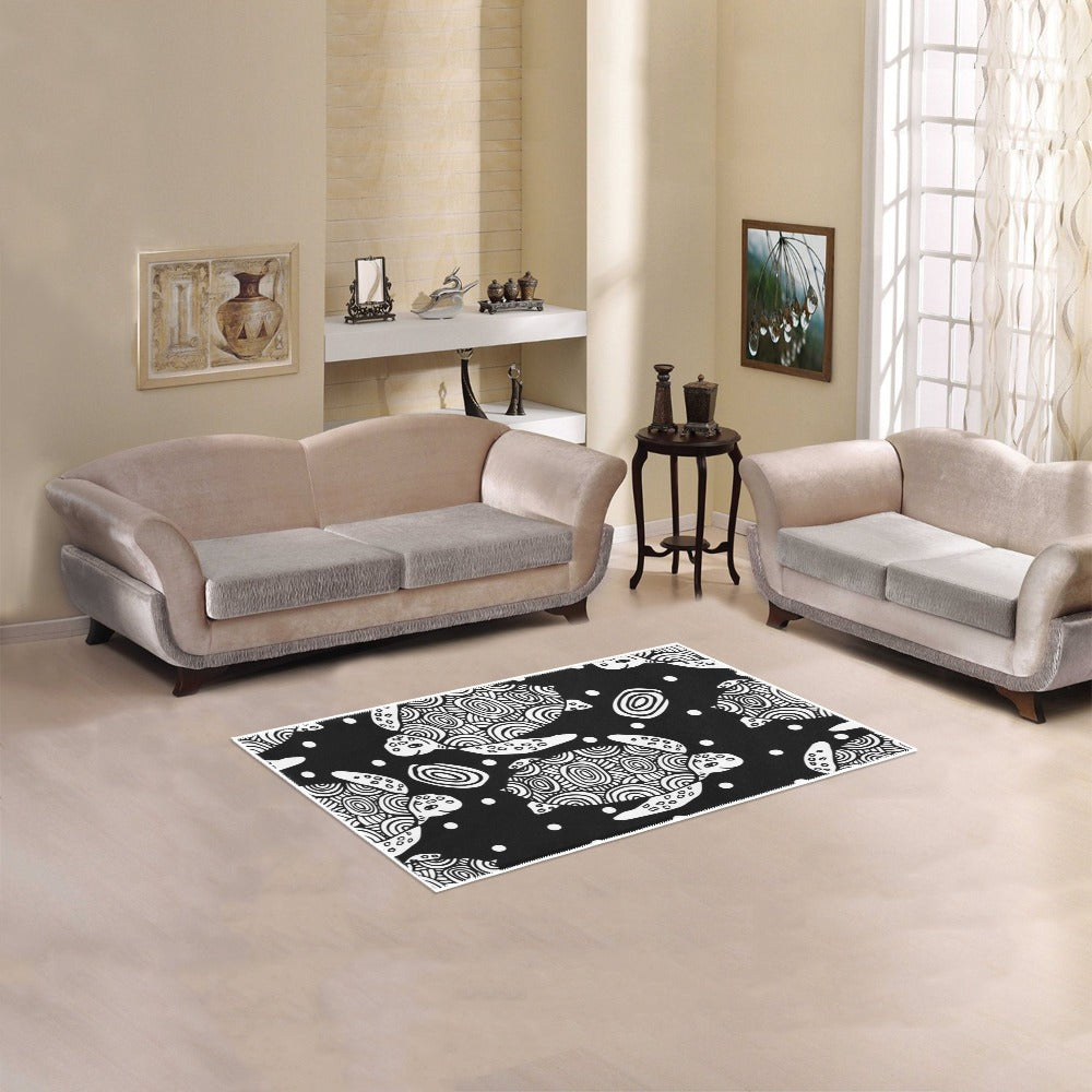 Soft anti-slip small area rug by Cavira, 31x20 inches, stain-resistant polyester floor mat ideal for kitchen, bathroom, or entryway.