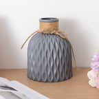 European style unbreakable plastic vase by Cavira, anti-ceramic hydroponic flower pot for home, office, and wedding decor.