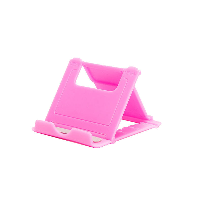 Adjustable Universal Phone & Tablet Stand – Portable Multicolor Plastic Holder Pink