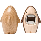 Wooden Shark Bottle Opener - Handcrafted Desktop Decor & Beer Opener Gift - Cavira