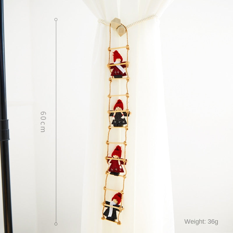 Christmas Santa Claus Doll Ornament DIY Christmas Decoration Tree Hanging Decor Wholesale