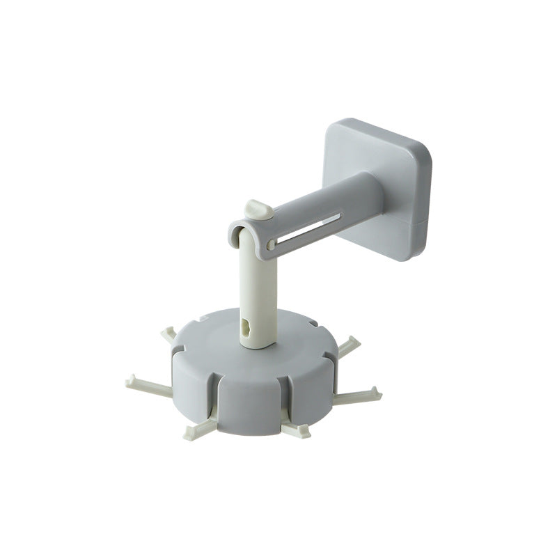 Cavira rotary multi-row adhesive wall hook in four colors, punch-free sticky kitchen and home organizer hook.