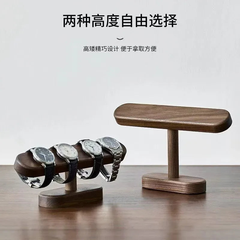 Luxury Walnut Jewelry Display Organizer – Necklace & Accessories Storage Stand