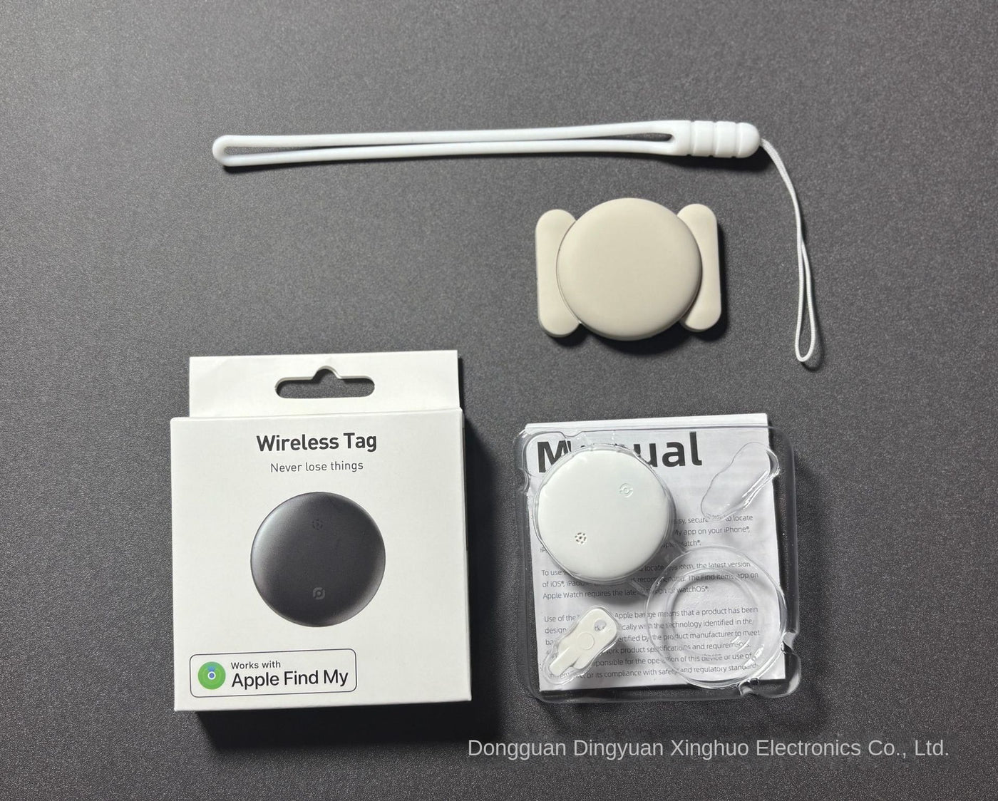 Waterproof Anti-Lost GPS Tracker Compatible with Find My for Pet Locator, Alternative to Airtag